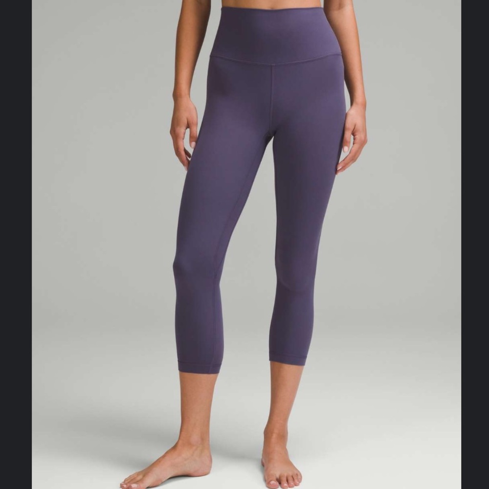 Lululemon Align Cropped blue High-Waisted Leggings